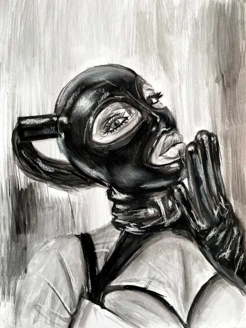 Latex woman portrait