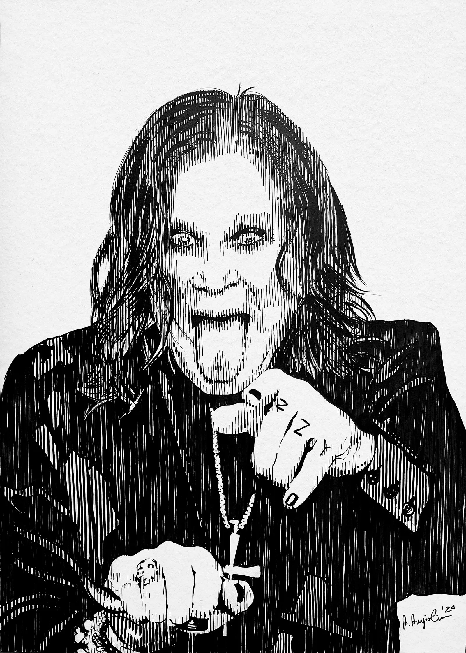 Ozzy Osbourne portrait