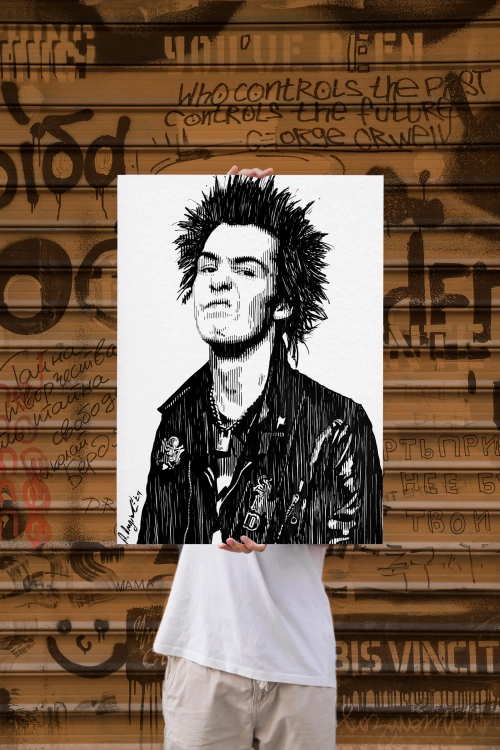 Sid Vicious portrait - immagine 3