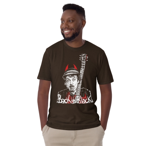 Back in Black t-shirt unisex colori scuri - immagine 5